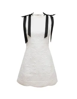 Lovaan Lena Dress Recycled Poly Taffeta White Size 6 for rent on The Volte - image 5