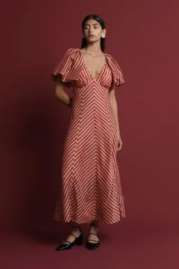 Lovaan Tess Dress Humbug Stripe Size 12 for rent on The Volte - image 1