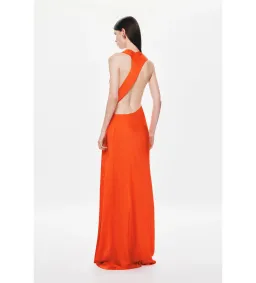MISHA The Harlow Satin Maxi Dress Chilli Red Size AU 8 for rent on The Volte - image 4