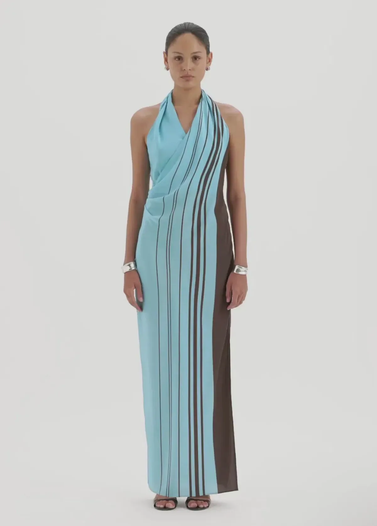 SIR THE LABEL Rioja Halter Scarf Maxi Dress Size 10/M - Image 5