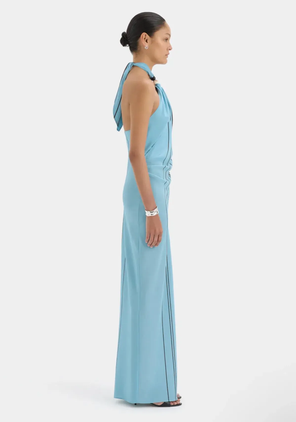 SIR THE LABEL Rioja Halter Scarf Maxi Dress Size 10/M - Image 3