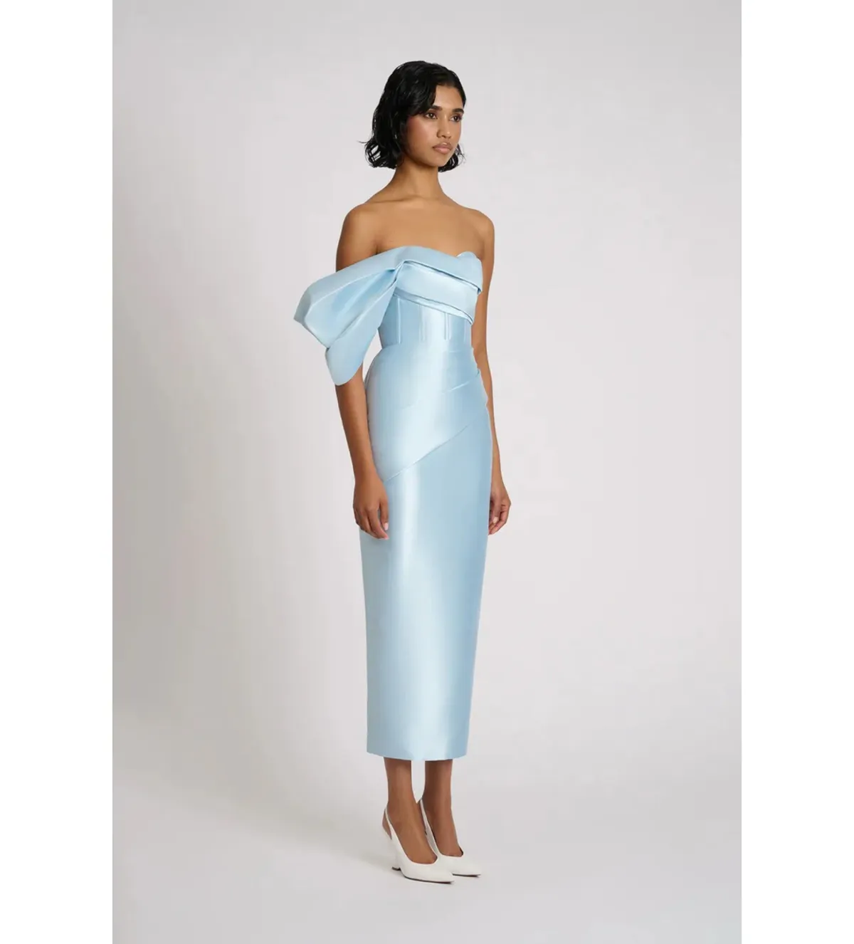 Eliya The Label Maisie Midi Dress Blue Size M AU 10 - Image 3