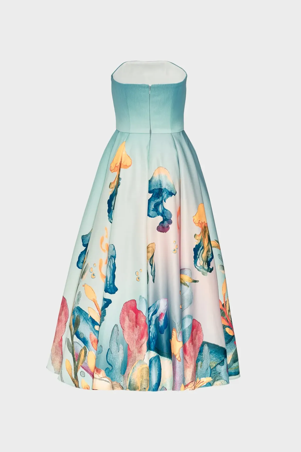 Justin Tong Aquarelle Midi Dress Multi Size 14 - Image 9