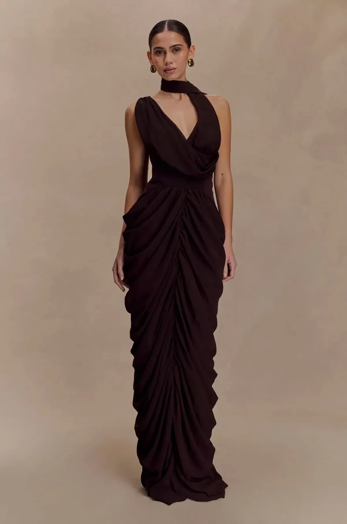 MESHKI - Alex Chiffon Maxi Dress size M - Image 1