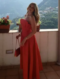 Elliatt Laurel Gown Red Size 10 for rent on The Volte - image 3
