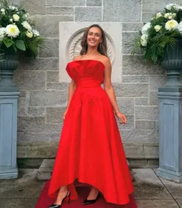 Laurel Gown Red Size 6 for rent on The Volte - image 5