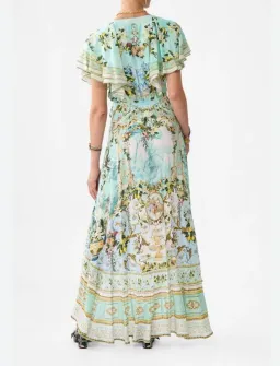 Camilla Frill Sleeve Long Dress Venus On A Vespa Size S (10) for rent on The Volte - image 2