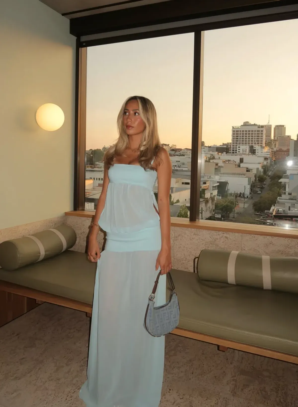 Ance Gria Romeo Gown Aqua Blue size XS 6 AU - Image 3