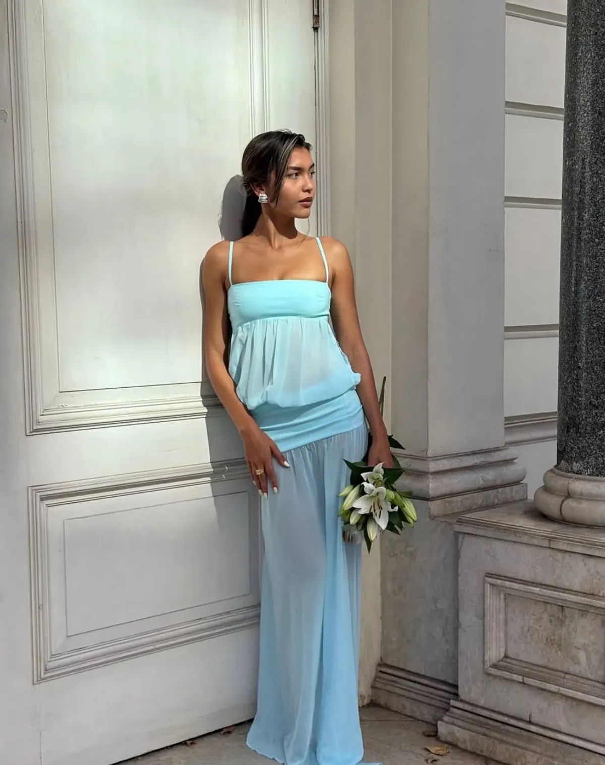 Ance Gria Romeo Gown Aqua Blue size XS 6 AU - Image 4