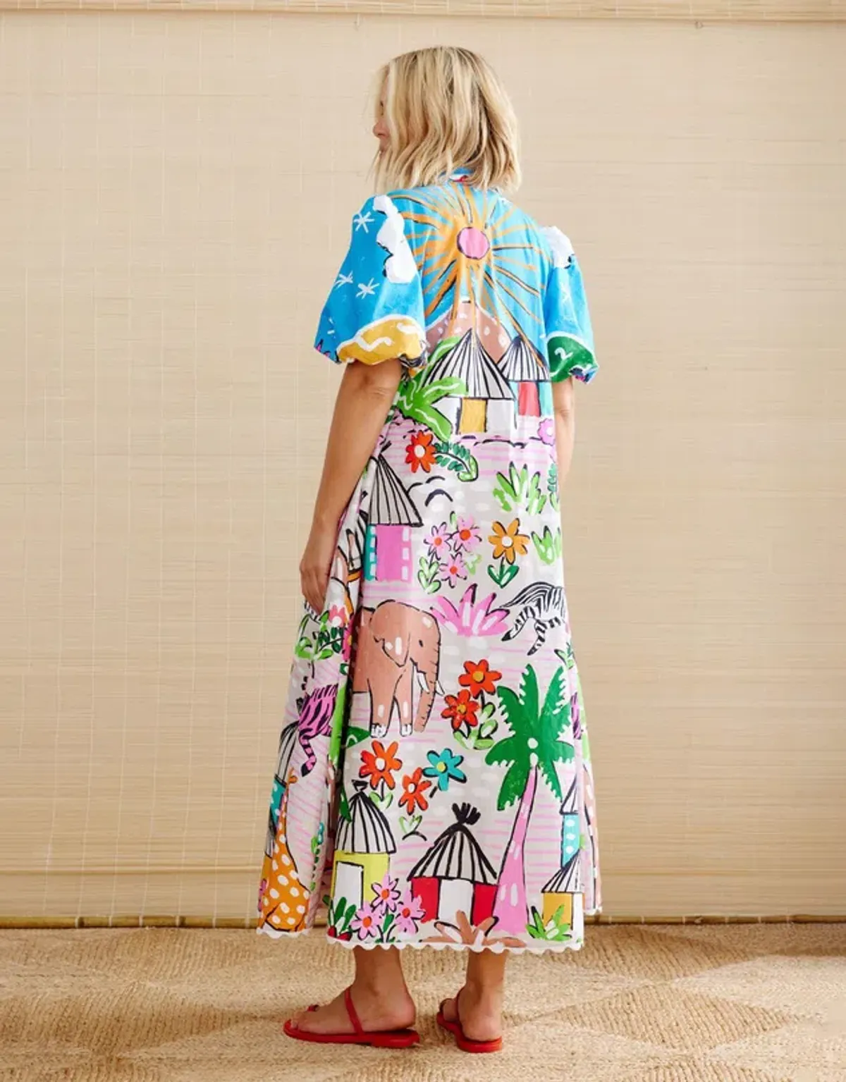 Binny Dress "The Gods Must Be Crazy Maxi Dress", Size 12 - Image 2