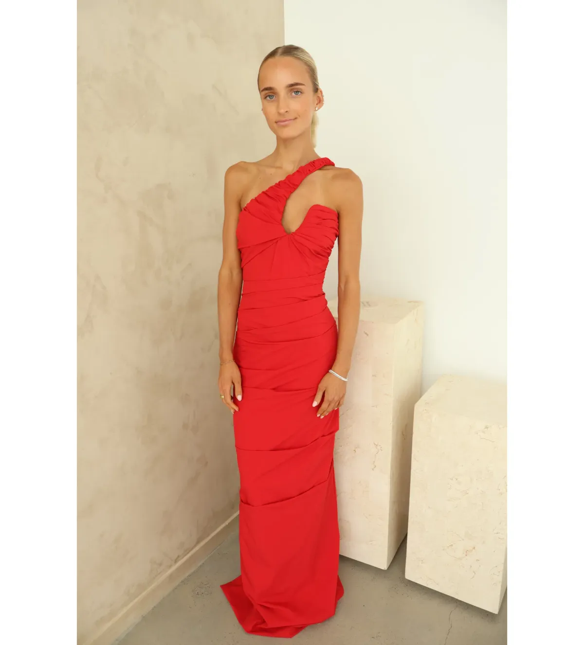 Rachel Gilbert Freda Maxi Dress Red Size 2/AU 10 - Image 4