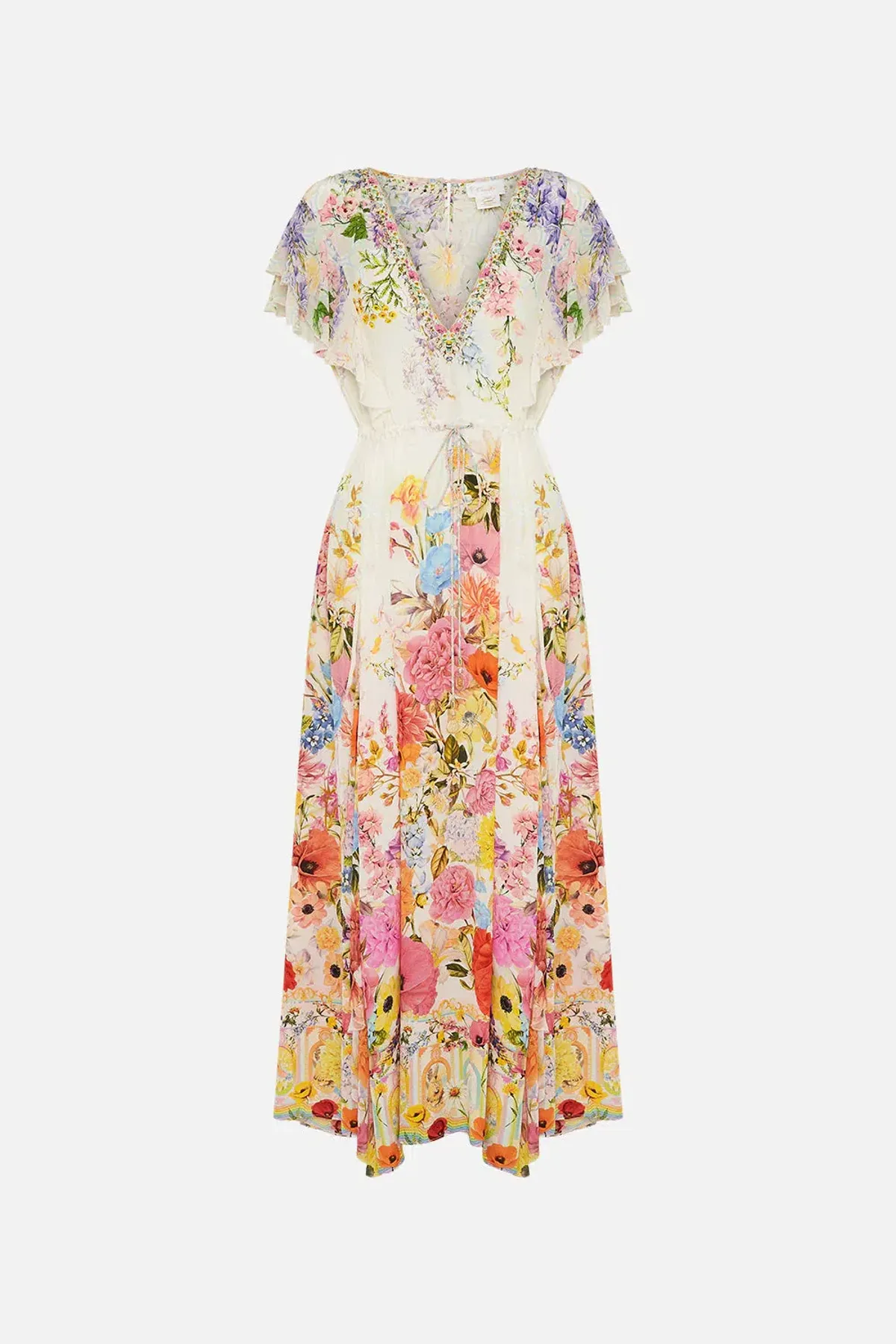 Camilla All Over Ruffle Dress Sunlight Symphony size XXL - Image 3