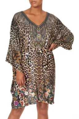 Camilla V Neck Jersey Short Kaftan With Tie Call Of The Cathedral size OS for rent on The Volte - image 8