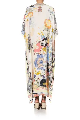 Camilla Lace Up Kaftan Britain Bouquet OS for rent on The Volte - image 6