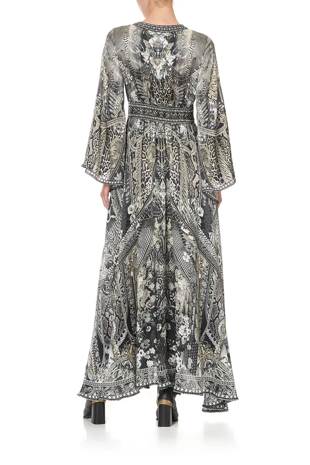 Camilla Kimono Sleeve Dress With Shirring Detail One Tribe size 3XL - Image 8