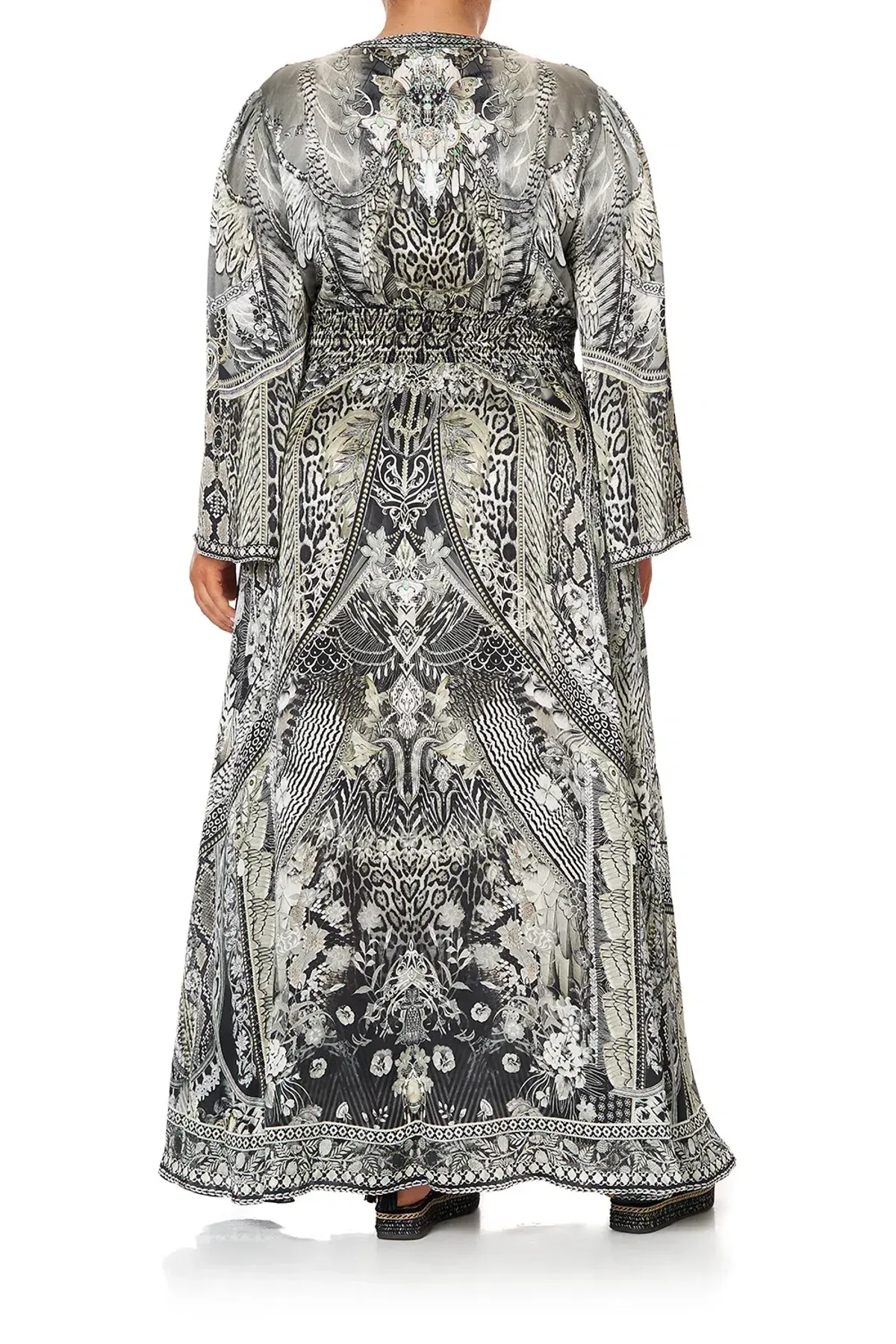 Camilla Kimono Sleeve Dress With Shirring Detail One Tribe size 3XL - Image 2