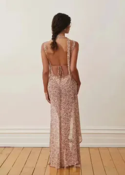 Arcina Ori Amelie Dress In Floral Pink Size 10/ M for rent on The Volte - image 9