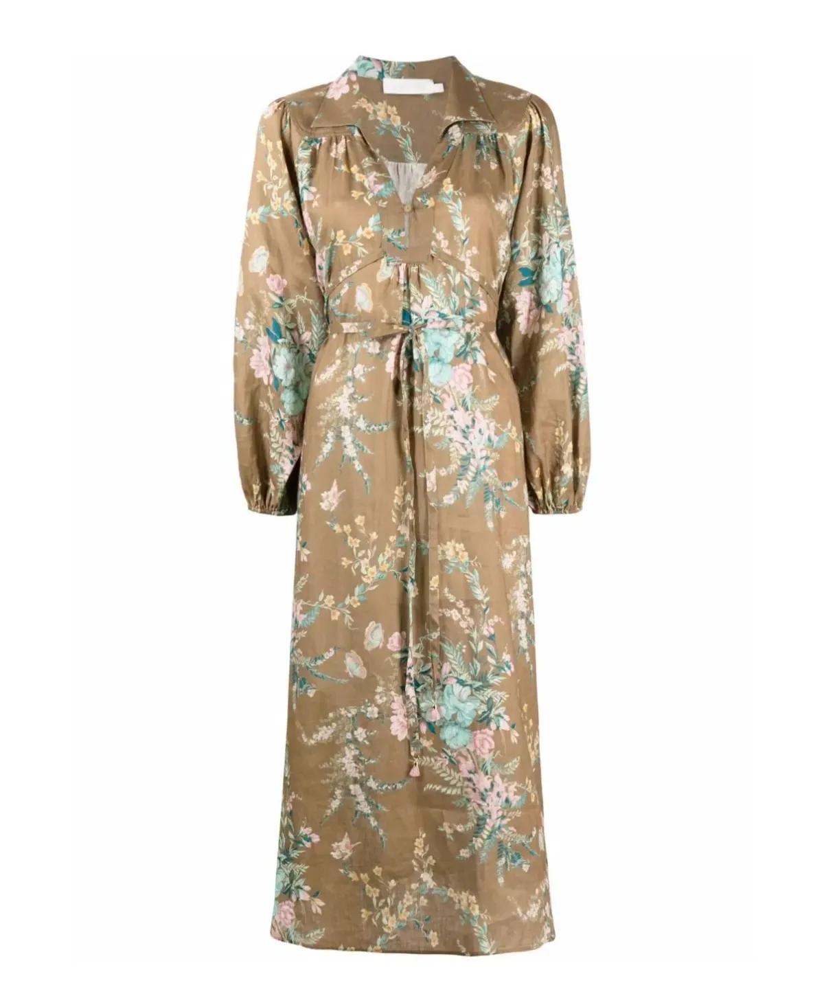 Zimmermann CASSIA WRAP TIE MIDI DRESS size 4 / AU16 - Image 1