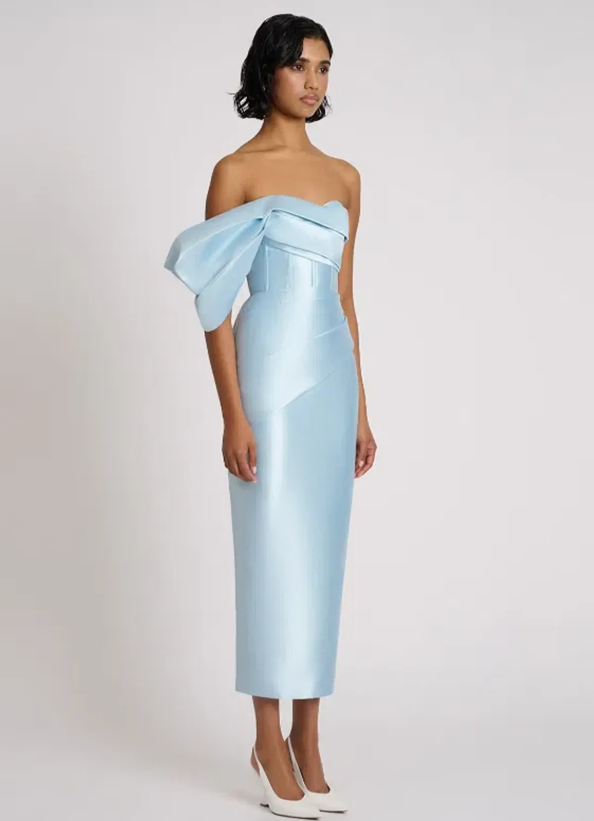 Eliya The Label Light Blue Maisie Dress Midi - Size 12 - Image 5