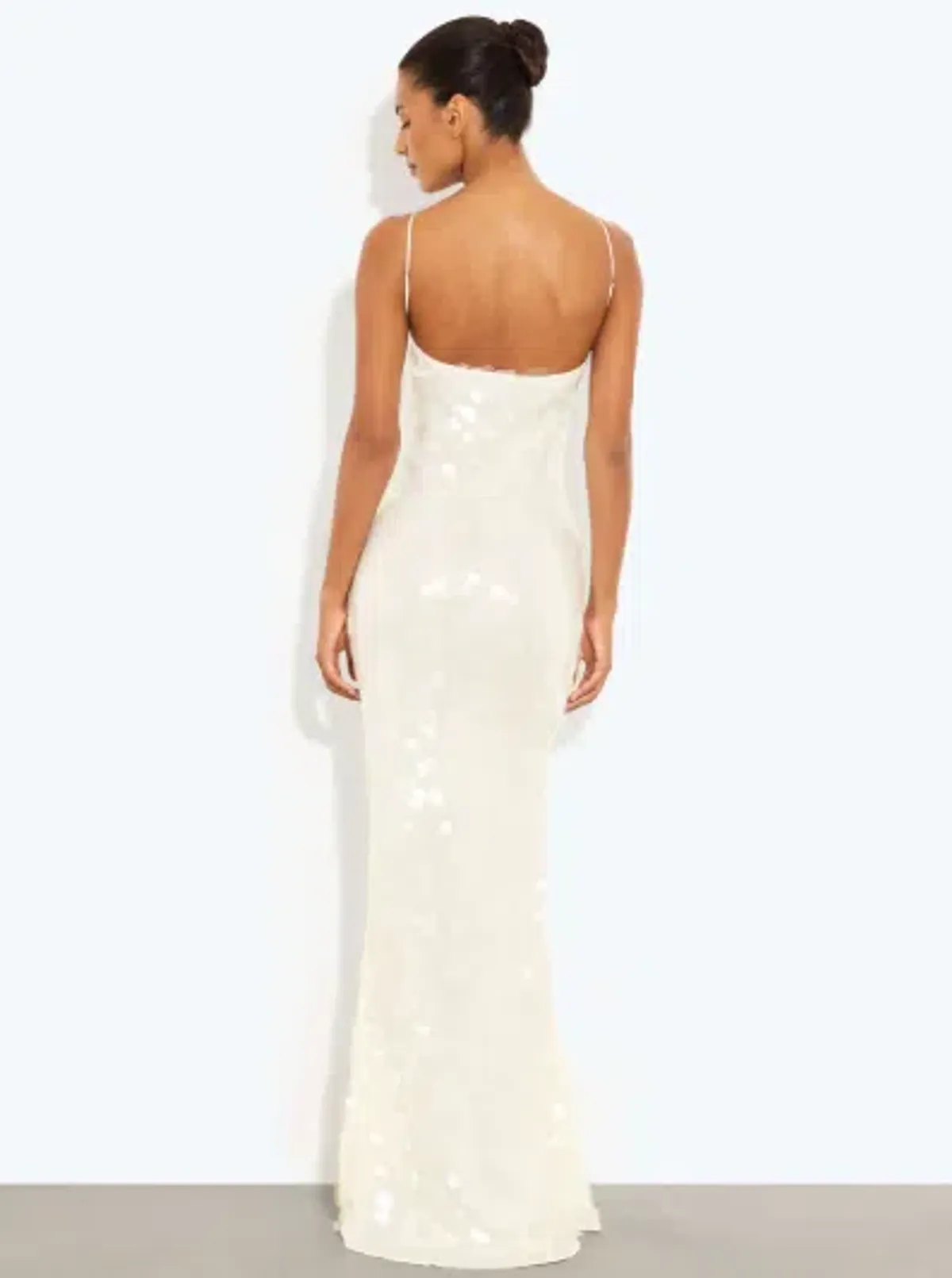 Rat & Boa White Emmanuella Maxi Sequin Dress - 12 - Image 3