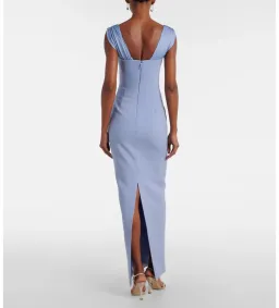 Rachel Gilbert Malia Gown with Crystal Embellishments in Blue AU8 for rent on The Volte - image 2