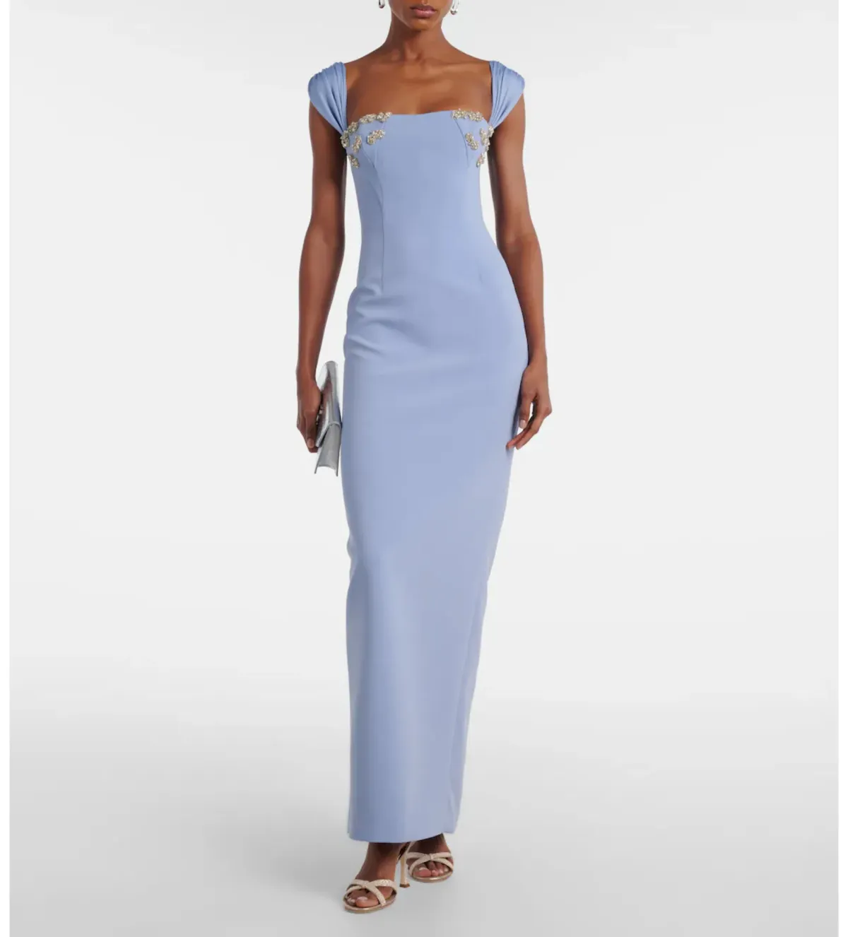 Rachel Gilbert Malia Gown with Crystal Embellishments in Blue AU8 - Image 1