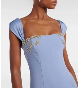 Rachel Gilbert Malia Gown with Crystal Embellishments in Blue Size AU10 for rent on The Volte - image 3