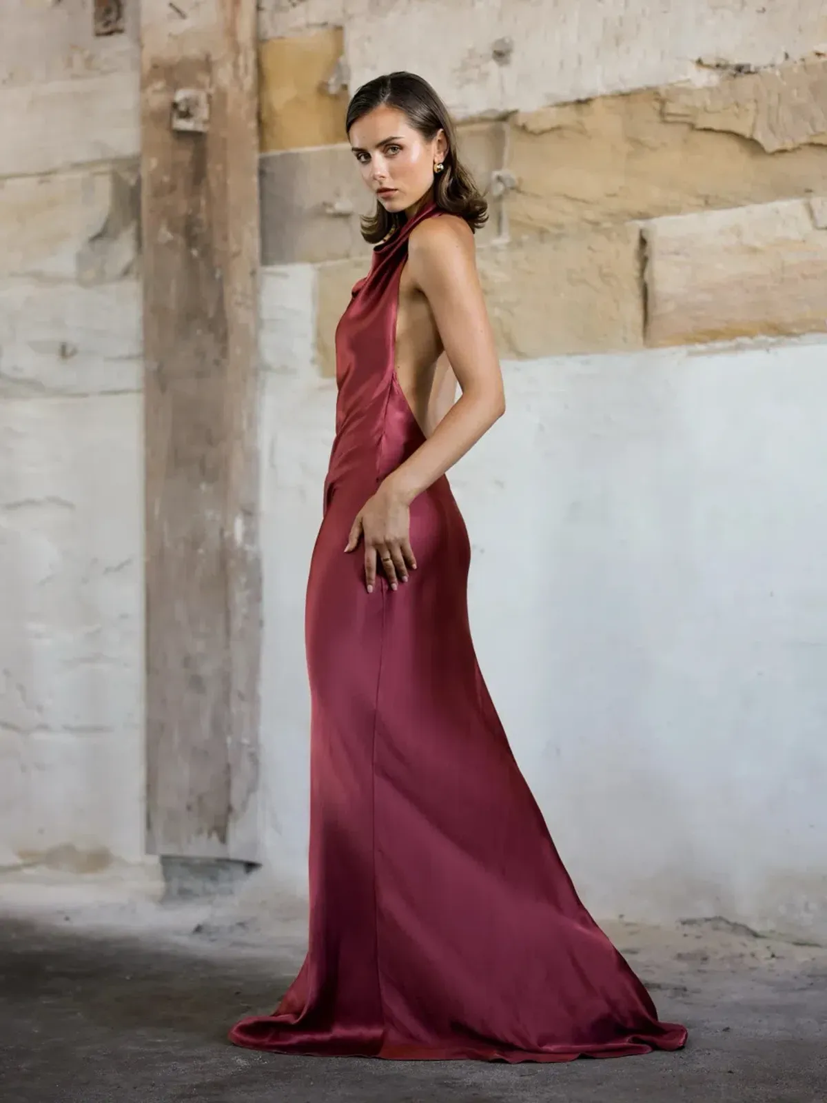 ARCINA ORI GAIA DRESS PLUM SIZE 8 (S) - Image 5