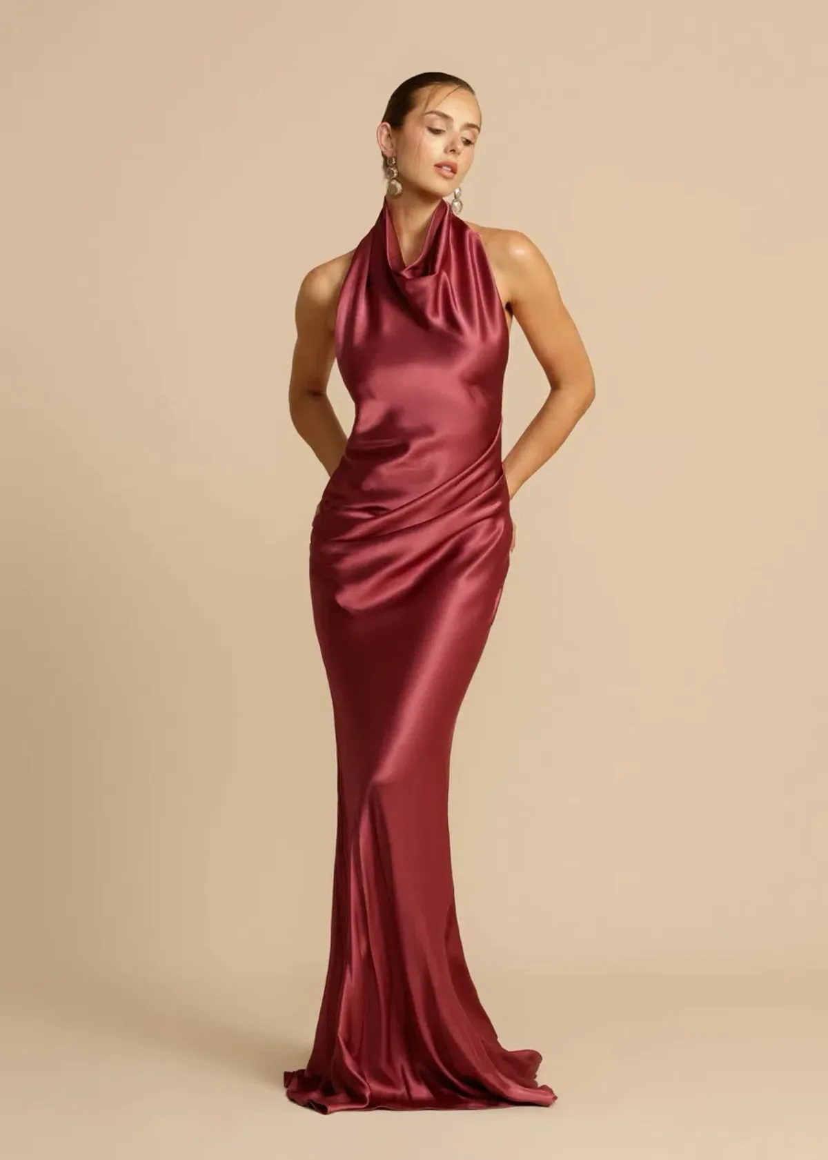ARCINA ORI GAIA DRESS PLUM SIZE 8 (S) - Image 2