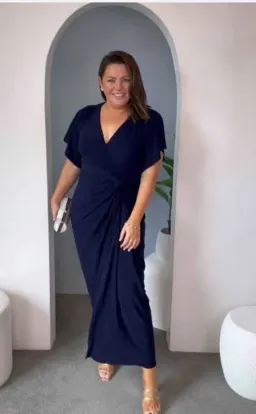 Sasha drake emporium dress navy size 16 for rent on The Volte - image 1