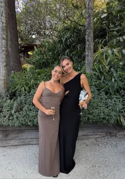 MISHA Collection Demi Dry Cut Out Solstice Hardware Maxi Dress in Black Size S / 8 AU for rent on The Volte - image 10