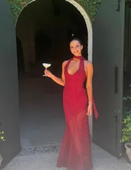 I am Delilah Jasmine Maxi Wine Size 6 for rent on The Volte - image 2