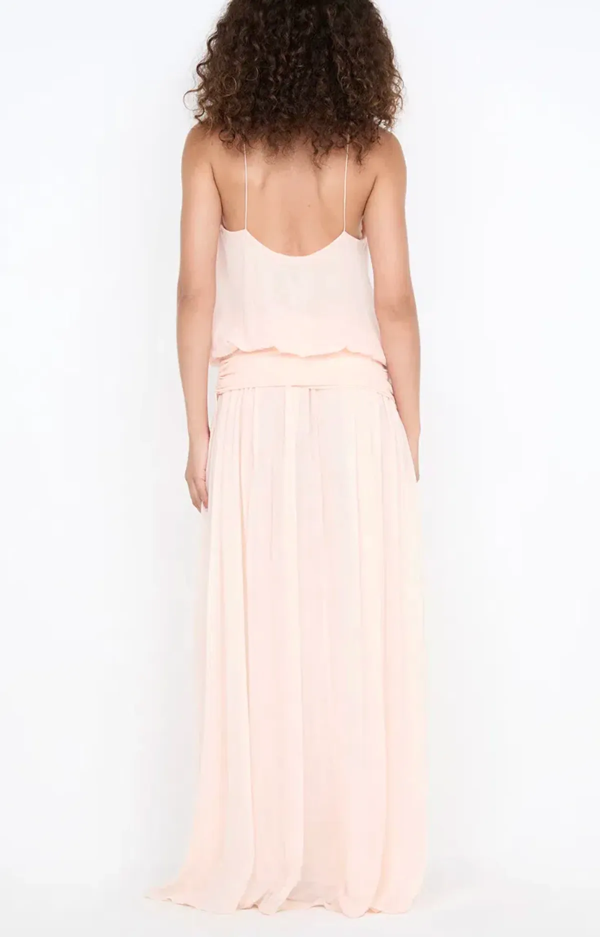 Bec & Bridge, Camille BLOUSON DRESS, Maxi, Peach, size 8 - Image 3