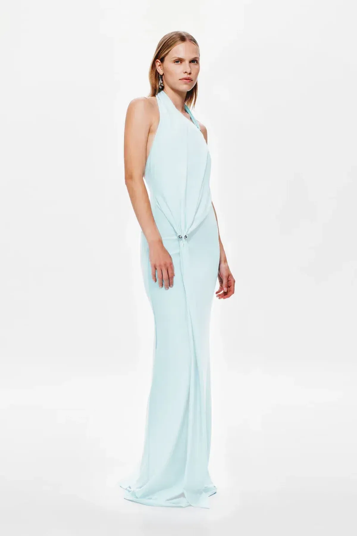 MISHA THE 'RIVERA' JERSEY DRESS Ice Blue size M - Image 1