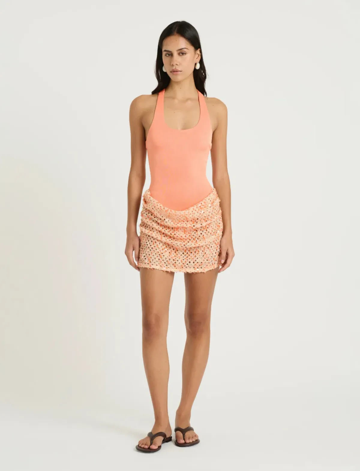 Benni Ariel mini dress Aperol size 4 - Image 2