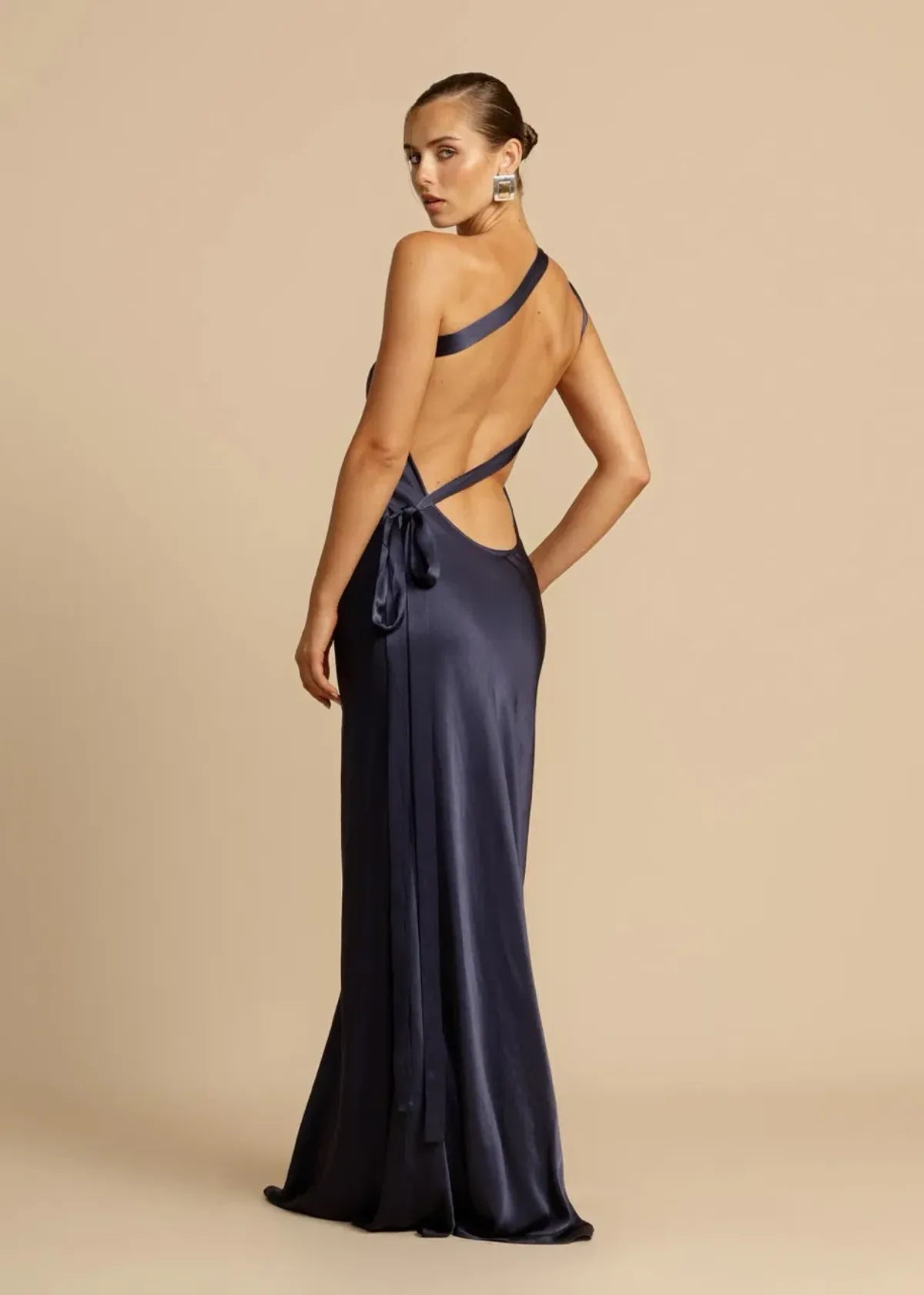 ARCINA ORI MONIQUE DRESS NAVY SIZE 8 (S) - Image 4