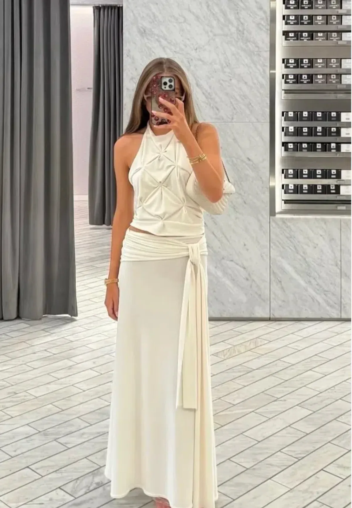 Donna's Daughter, Suki set, maxi, white, size 8 - Image 1