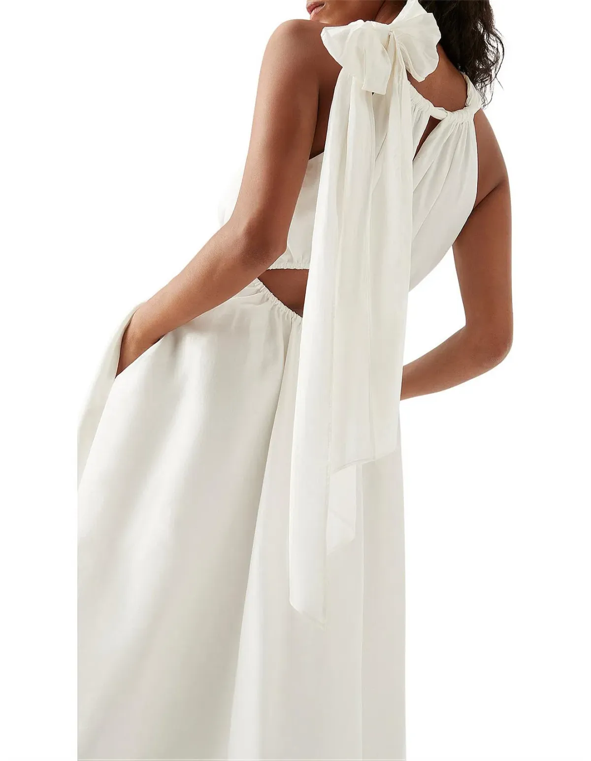 AJE Henriette tie strap midi dress size 8 - Image 3
