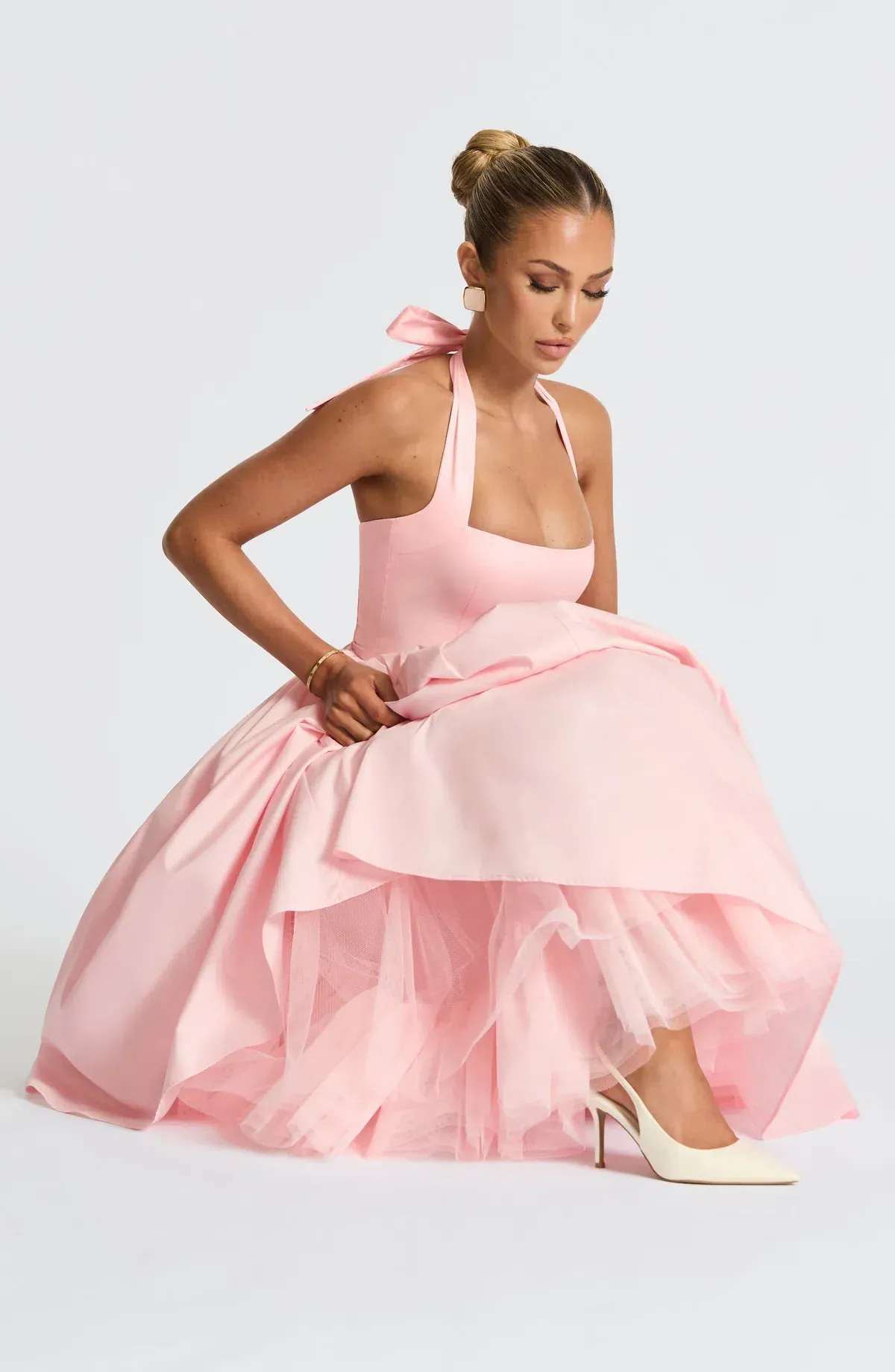 Babyboo Cressida Midi Dress in Blush Size AU8  - Image 3