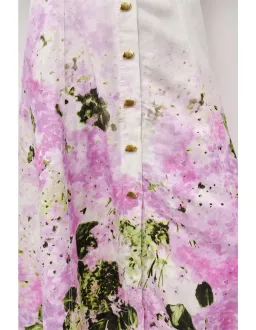 AJE EARTHA MIDI DRESS in PINK HYDRANGEA SIZE 14 for rent on The Volte - image 4