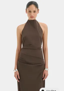 Sir the label sol halter maxi in mocha size 0 for rent on The Volte - image 2