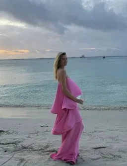 Elliatt Tilly Tiered Maxi Dress Pink Size 10 for rent on The Volte - image 6