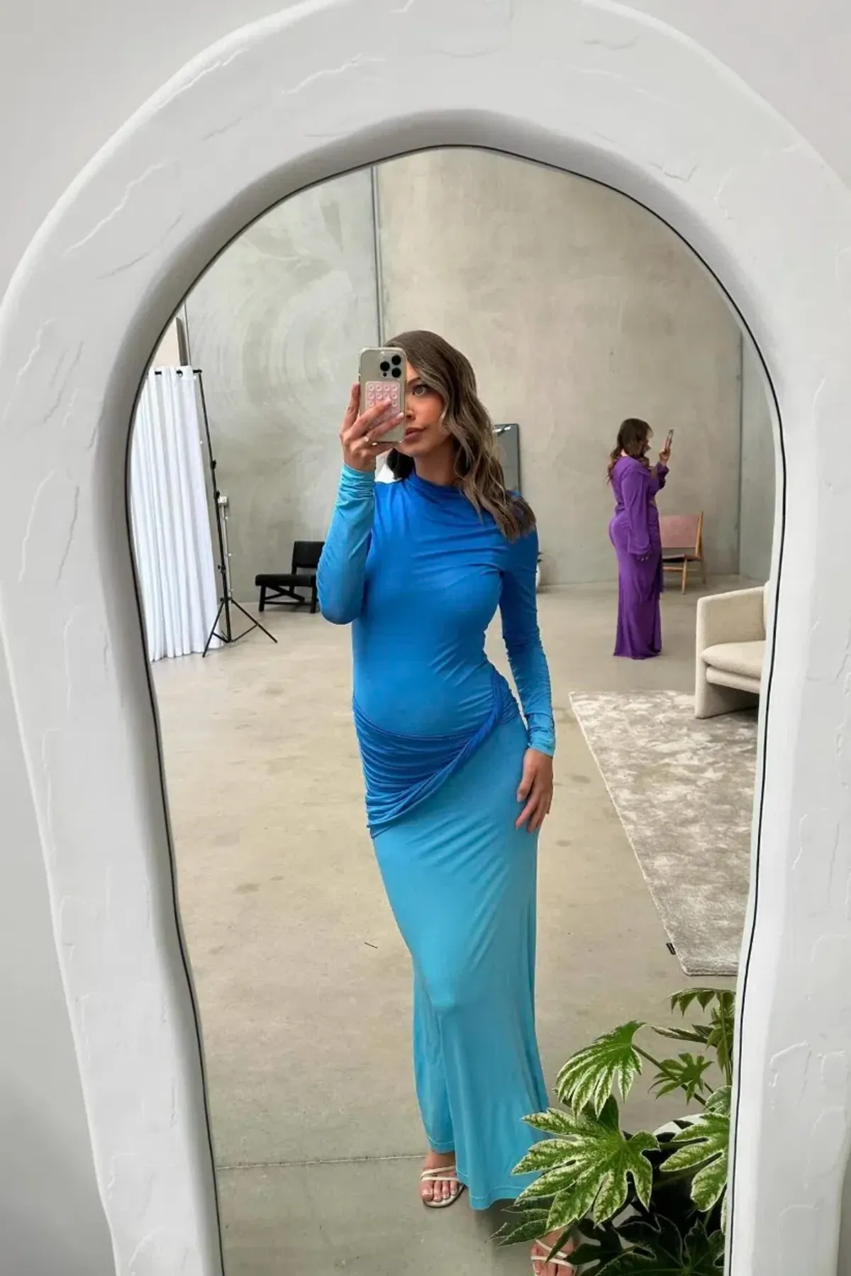 Sass & Bide Life form jersey maxi blue size 8 - Image 2