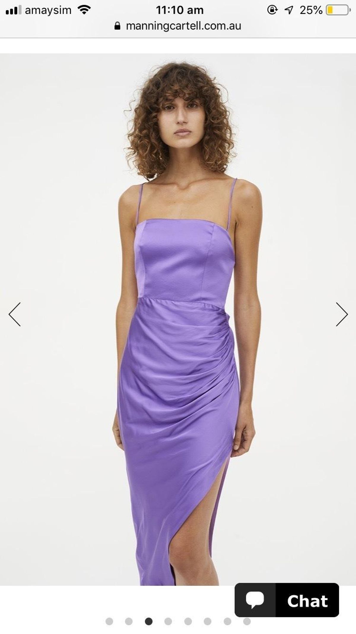 Manning Cartell Miami Heat Backless Dress Purple - Image 1