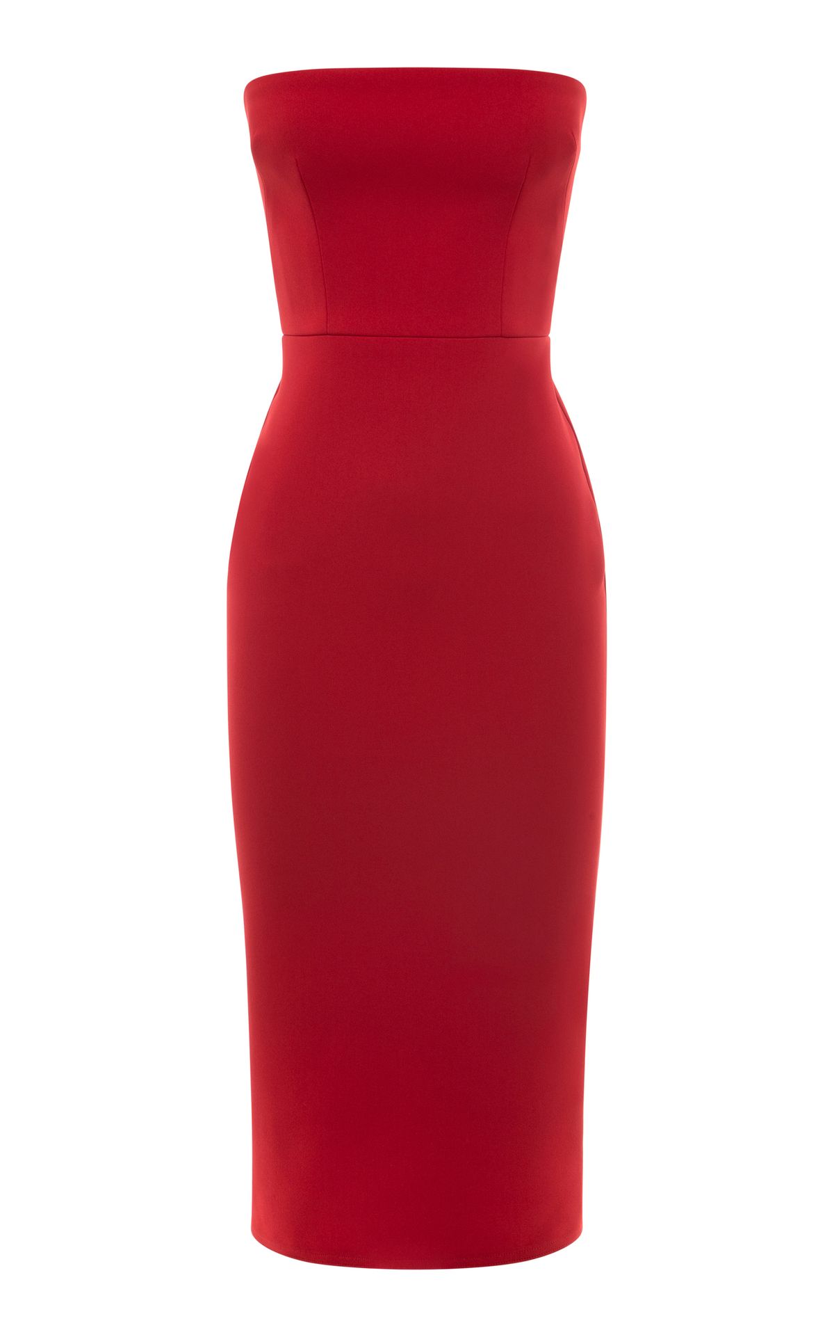 Alex Perry Myra Strapless Column Dress Red Size 8 - Image 5