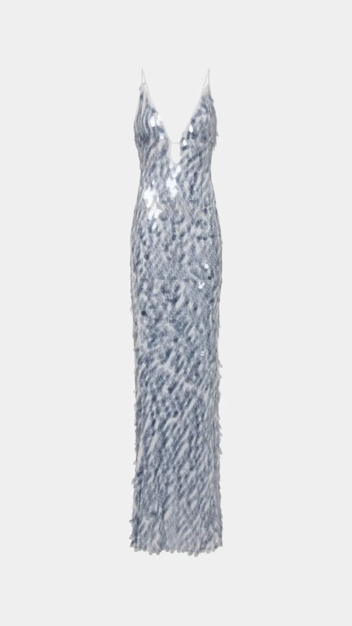 Misha The Sapphire Sequin Dress in Dove Grey Size M (10) - Image 1
