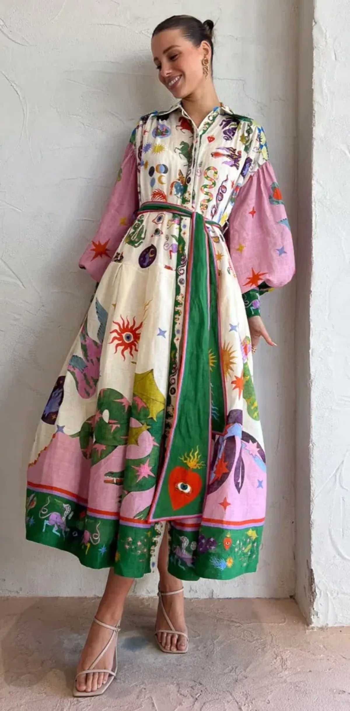 Alemais Seeker Shirtdress Multi Print - Image 3