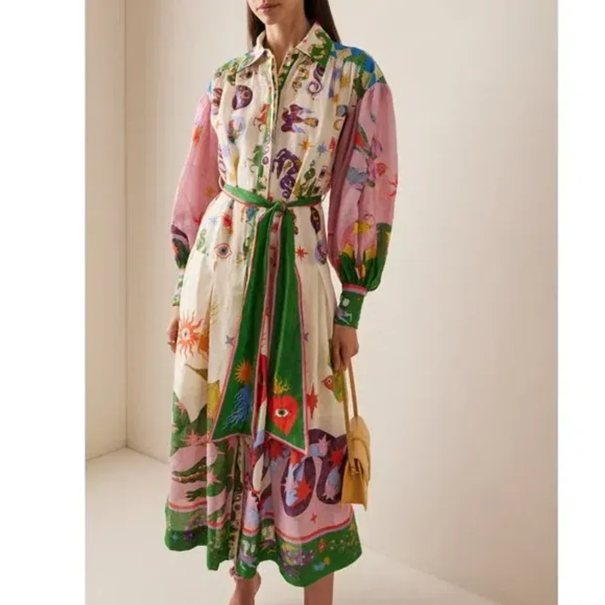 Alemais Seeker Shirtdress Multi Print - Image 1