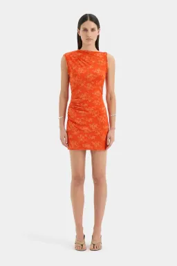 Sir the label Blanca mini dress Palmera tangerine size 3/12 for rent on The Volte - image 1
