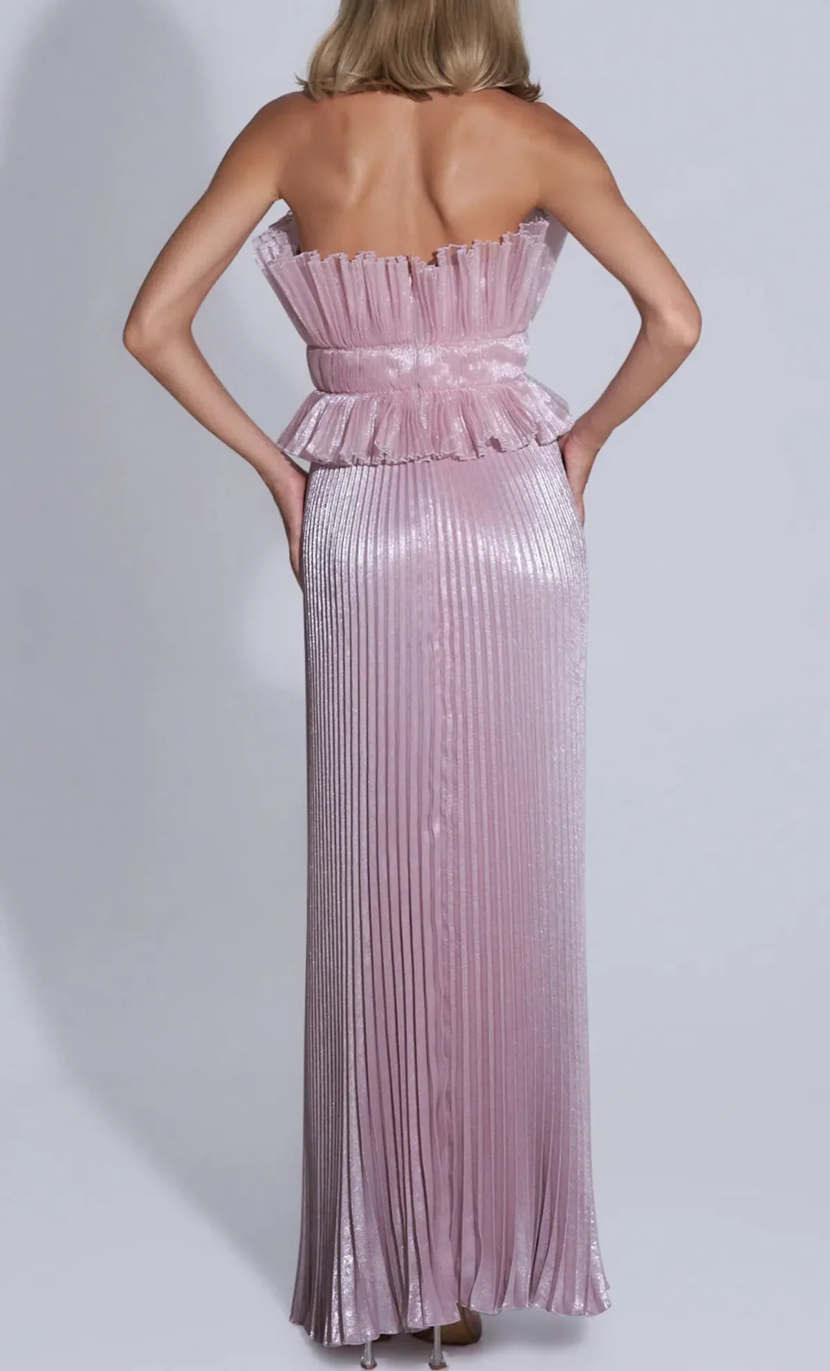 Lideé Masquerade Gown in Dusty Shimmer - Size 8 - Image 3